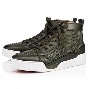 Christian Louboutin Green Rankick Leather Sneaker